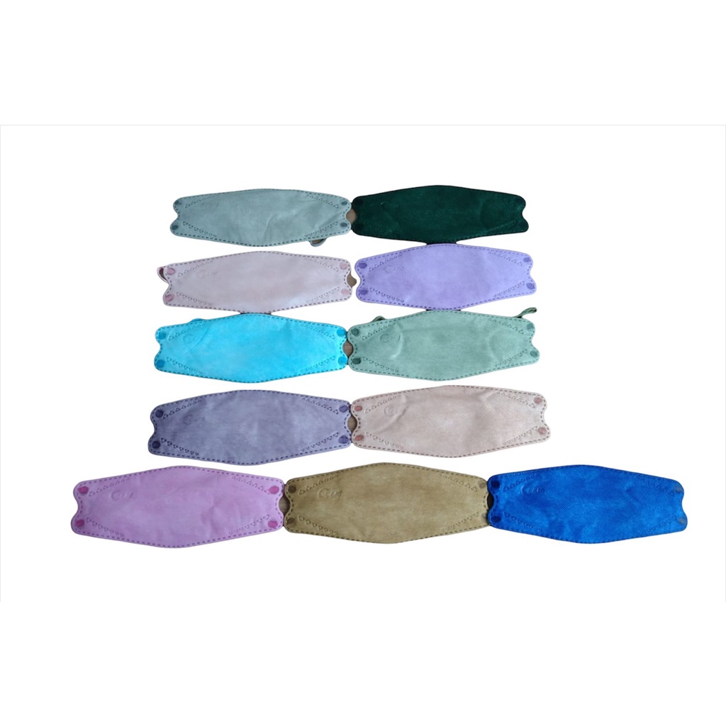 MASKER KF94 CCARE ISI 10 PCS WARNA WARNI EMBOS [SWEETSPACE]