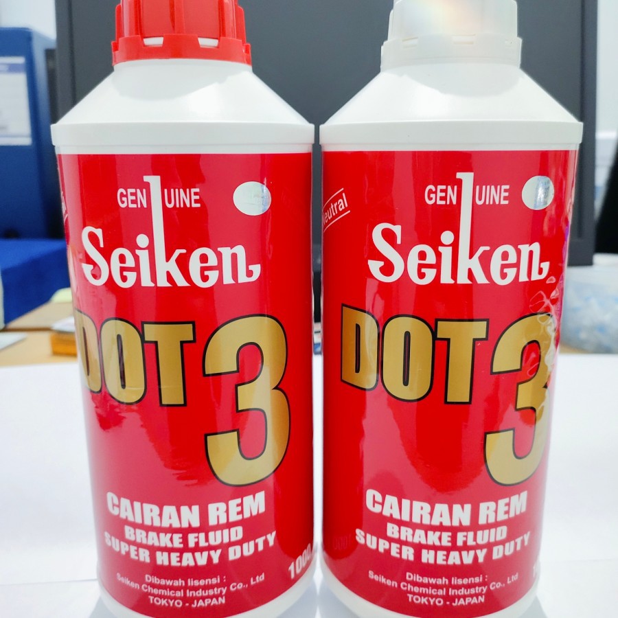 Minyak Rem SEIKEN DOT 3 Brake Fluid 1000ml ASLI Shopee Indonesia