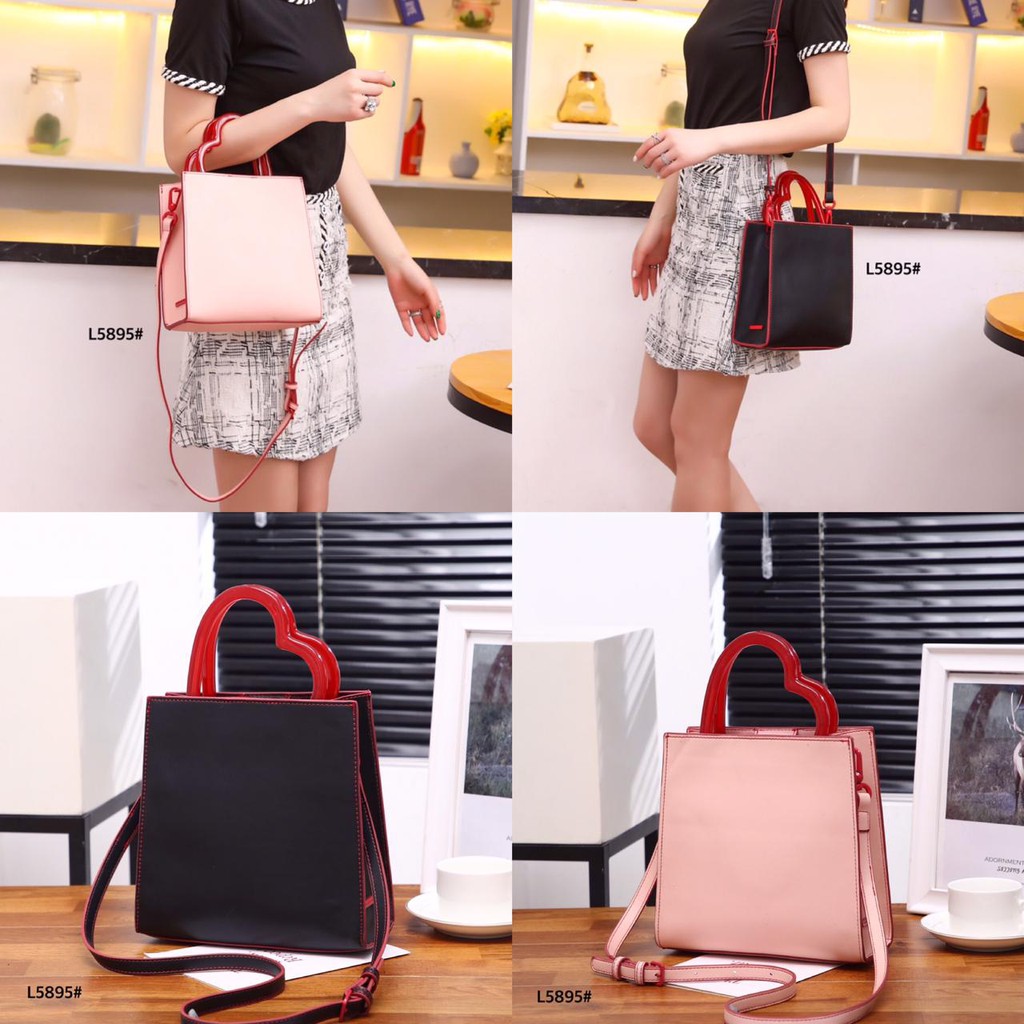 charles and keith heart shaped bag