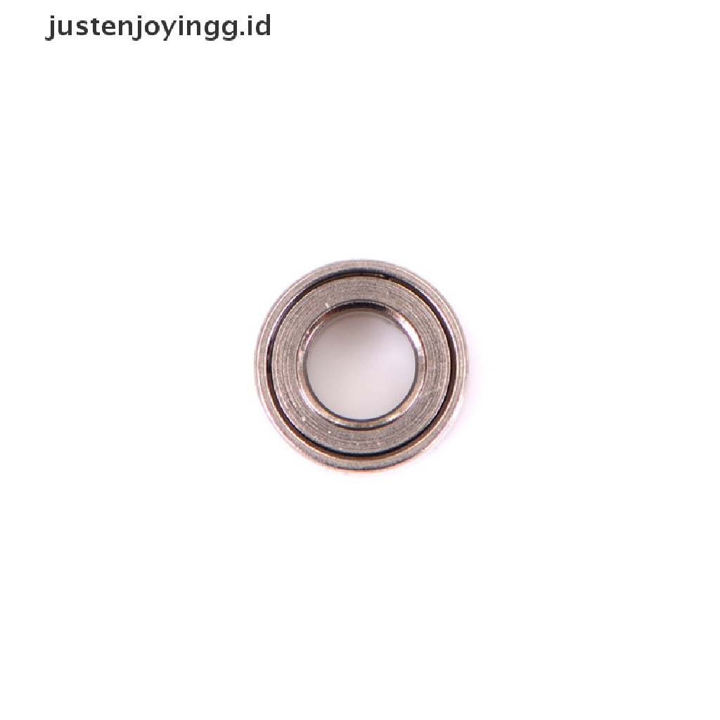 10pcs Mr63zz Bola Bearings Mini Bahan Baja Ukuran 3x6 X 2.5mm