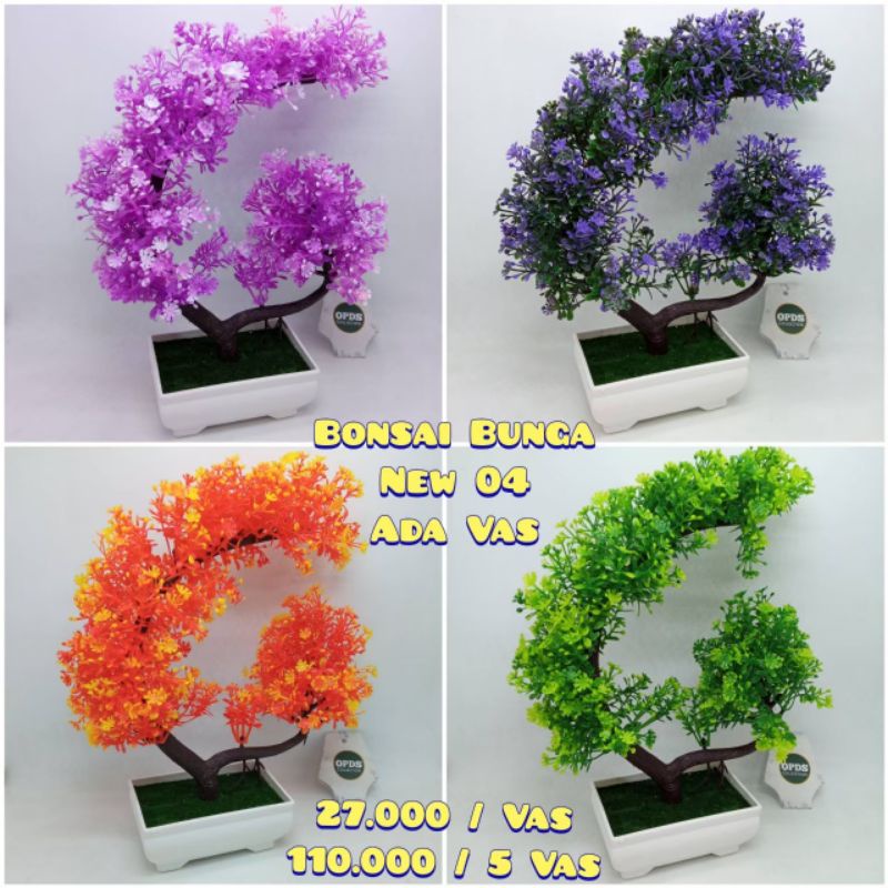 Bonsai Bunga Imitasi Bonsai Bunga New Kode 04 Pohon Bonsai Imitasi