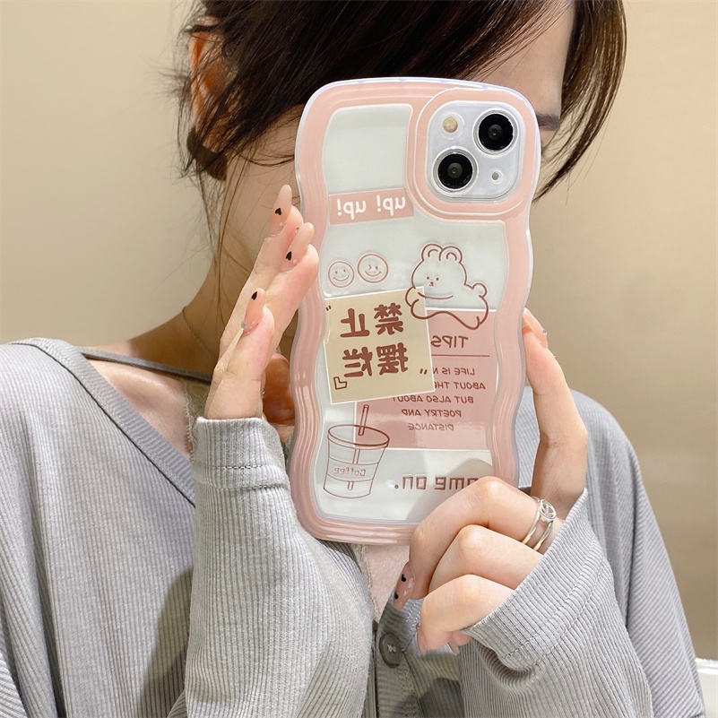 Soft Case Silikon TPU Motif Kelinci Untuk iPhone 13 12 11 Pro Max X Xr Xs Max SE 8 7 6 6s Plus