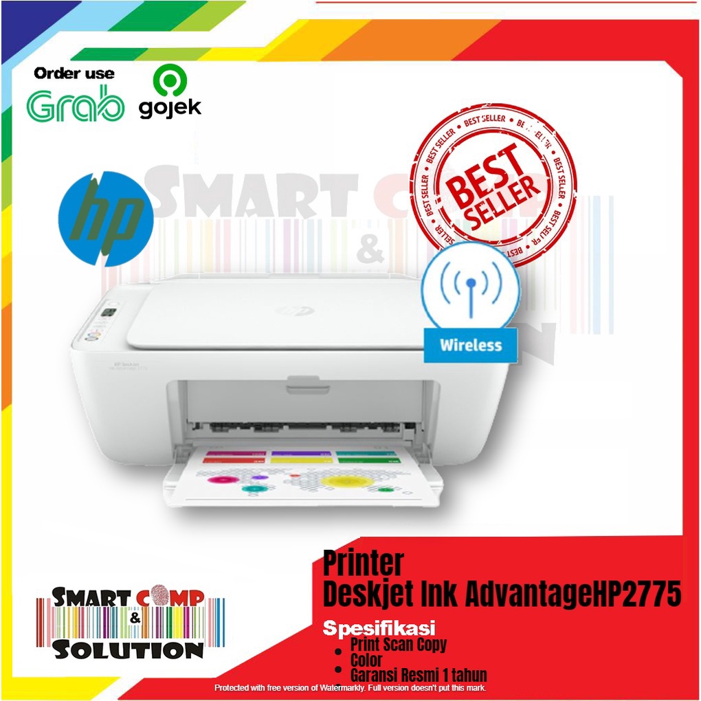 HP Deskjet Ink Advantage 2775 All In One Printer Wireless Resmi