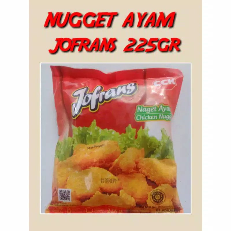 

Jofrans Naget Ayam 225 Gram