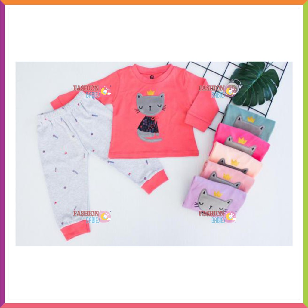 ❤ Baby Fashion ❤ SETELAN CELANA PANJANG / BABY GIRL JOGGER SET IMPOR 1-3TH