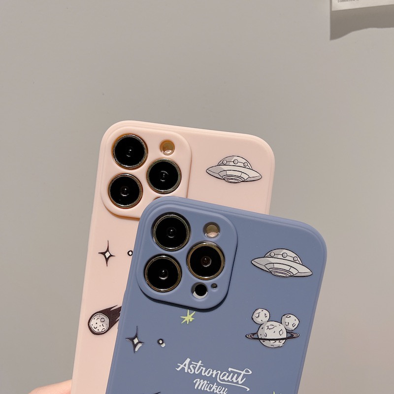 Soft Case Silikon Motif Mickey / Minnie Mouse Untuk IPhone 13 12 11 Pro Max X XS XR 7 8 Plus