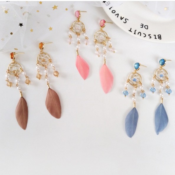 [ORGM] *20 Motif* Anting korea cantik unik elegan dream catcher juntai