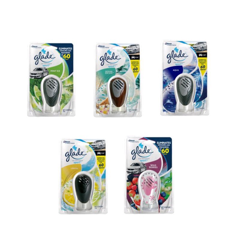 GLADE AIR FRESHENER CAR SPORT 7 ML/GLADE PEWANGI MOBiL
