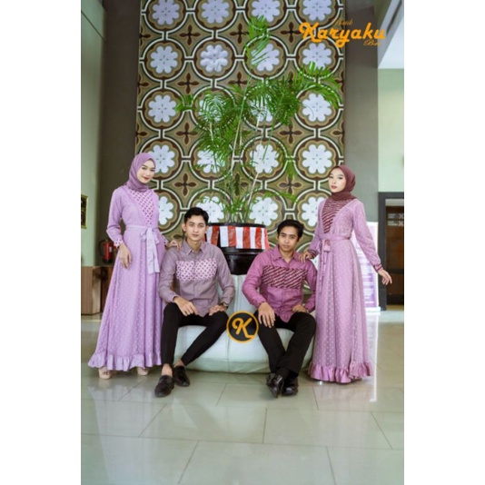 COUPLE GAMIS KONDANGAN COUPLE GAMIS PESTA couple gamis kondangan batik couple lebaran