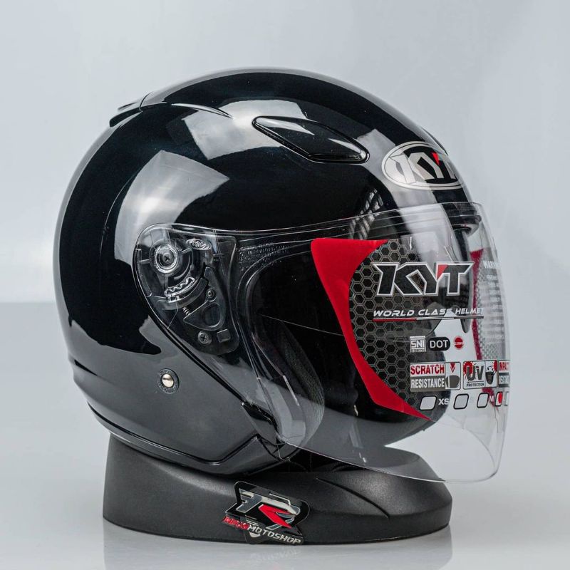 Jual HELM KYT DJ MAXI BLACK METALIK ORI HELM TOURING KYT DJMAXI HELM ...