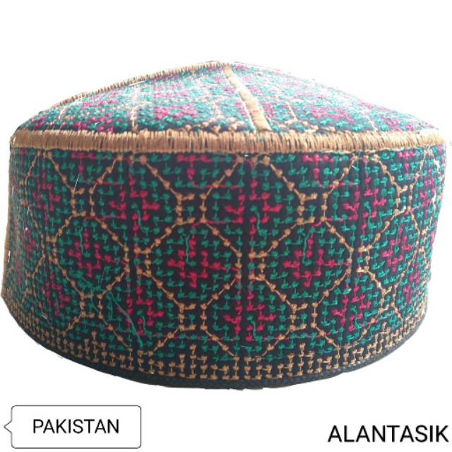 Alantasik - peci pakistan / kopiah bordir / kopeah tasik R.24