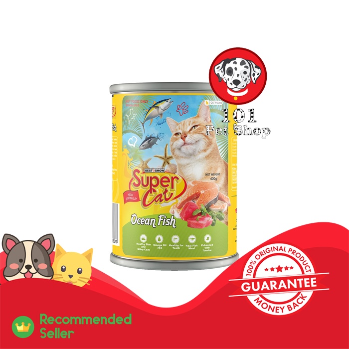 MAKANAN KUCING SUPER CAT OCEAN FISH 400GR