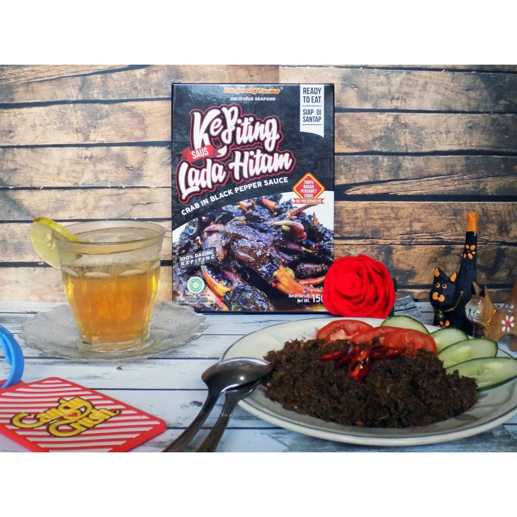 

Kepiting Saus Lada Hitam (Only Meat) 150Gram