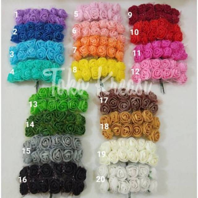 Jual Bunga Gabus Per Lusin Uk 25mm Bunga Spon Shopee Indonesia 3359