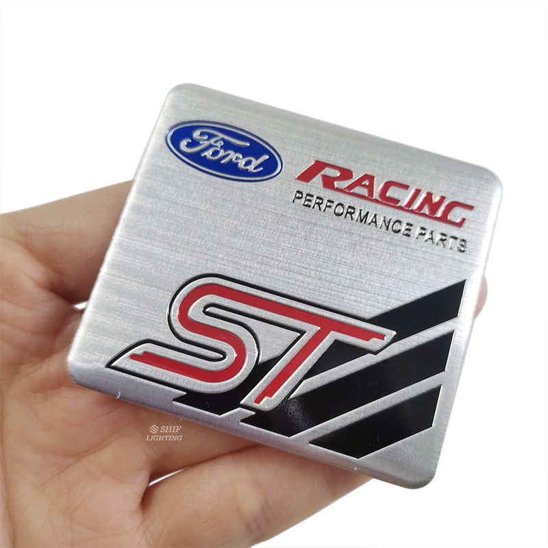 1pc Stiker Emblem Logo FORD RS ST Racing Bahan Aluminum Untuk Dekorasi Mobil