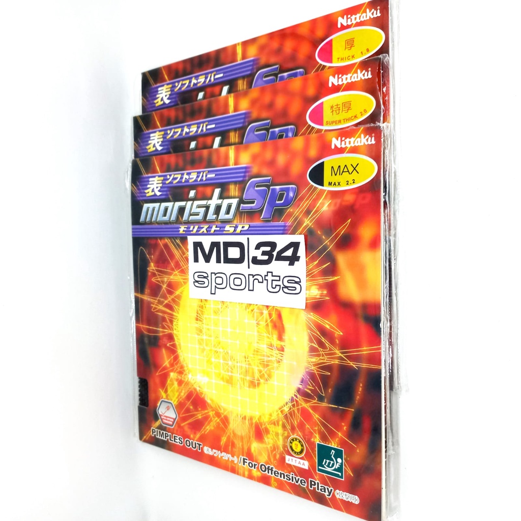 KARET NITTAKU MORISTO SP - Karet bintik serang / Karet / Rubber / bet pingpong murah