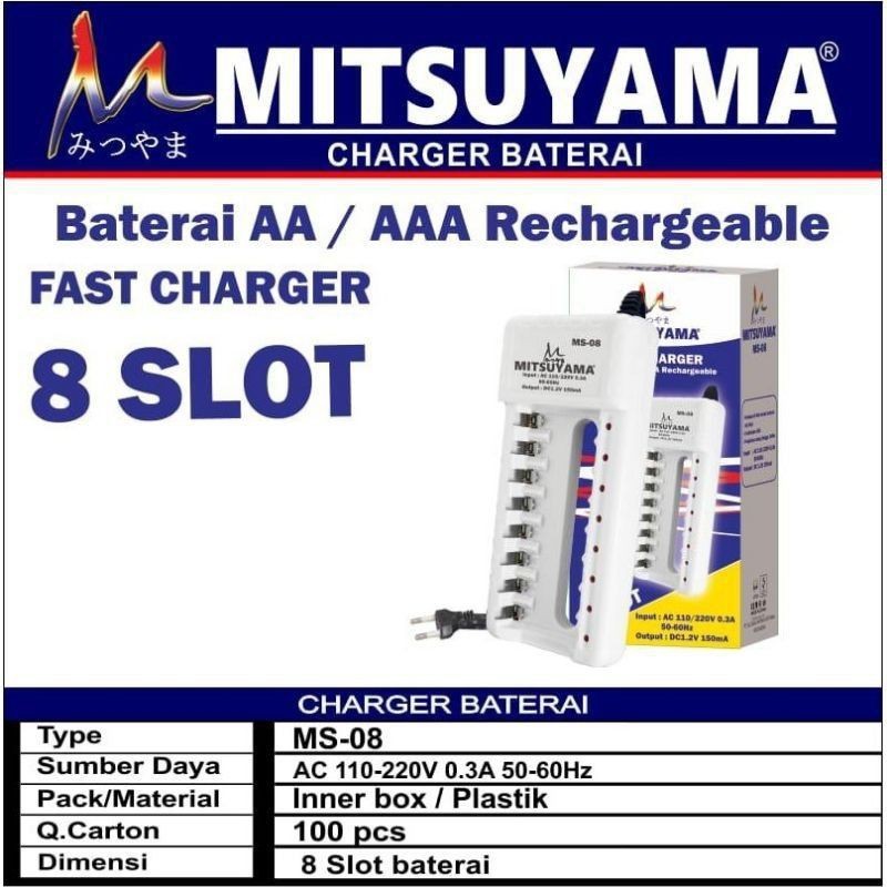 Charger Baterai AA AAA A 2 3 Fast Rechargeable Battery Casan Baterai