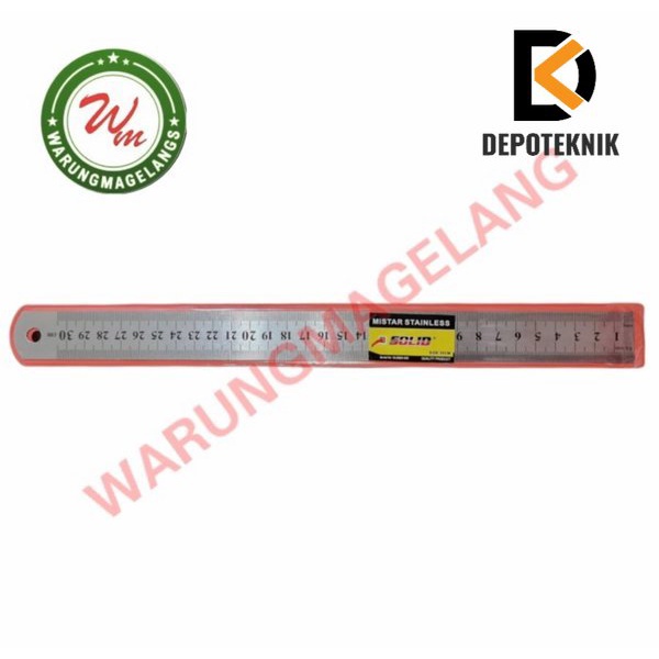 

Penggaris mistar 30 cm bahan stainless - depoteknik