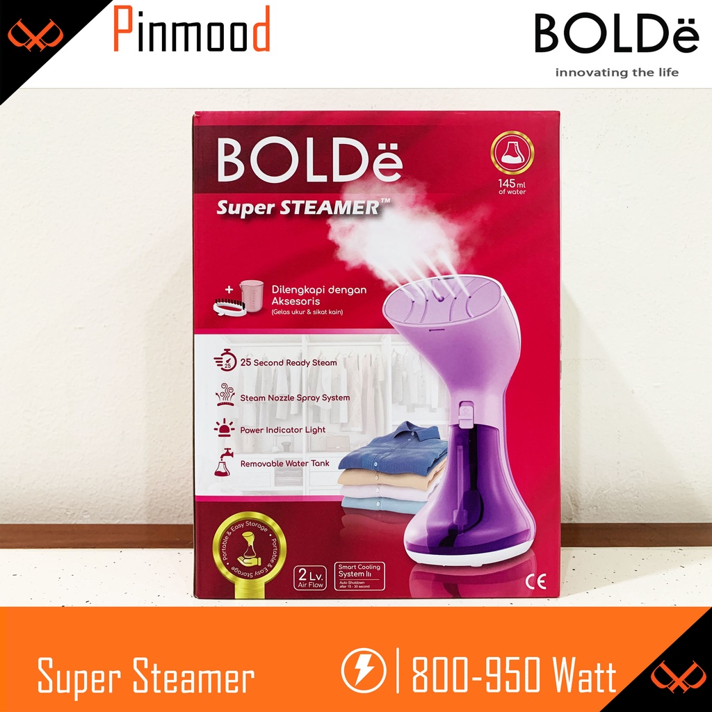 BOLDE SUPER STEAMER LAVIOLA / SETRIKA UAP PORTABLE GENGGAM GOSOKAN BAJU PAKAIAN DRYER