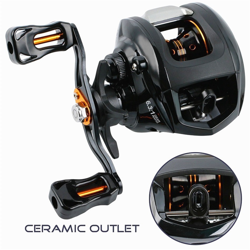 joran pancing Baitcasting Fishing Reels Ultra Light One-way Control 12+1BB Fishing Reel 6.3:1 Gear Ratio Travel Bass Baitcasting Fishing Reel