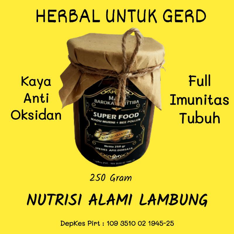 Beepollen gerd herbal asam lambung madu hutan madu asli