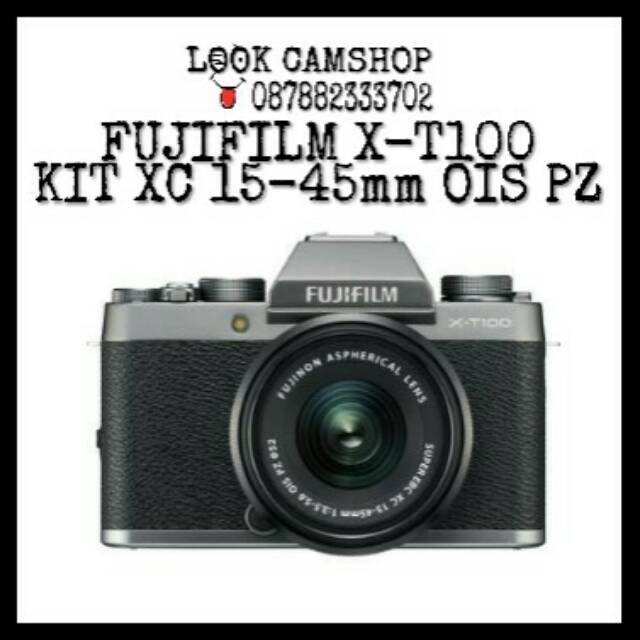 KAMERA MIRRORLESS FUJIFILM X-T100 FUJI XT100 XT 100 KIT 15-45mm OIS PZ