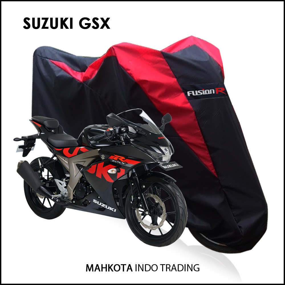 Sarung Motor Warna SUZUKI GSX Waterproof / Penutup Motor Warna GSX / Cover Motor Merek FUSION R