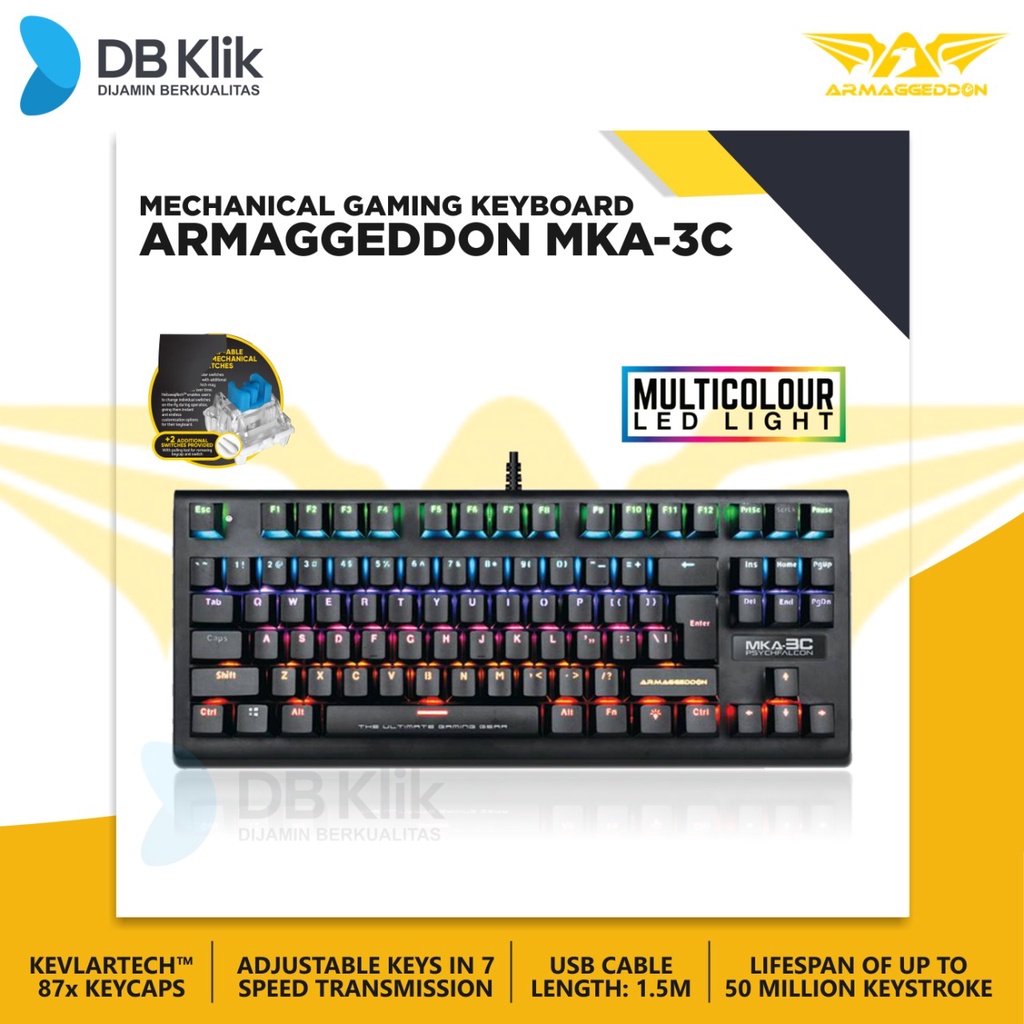 Keyboard Gaming Mechanical Armaggeddon MKA-3C PSYCHFALCON Wired