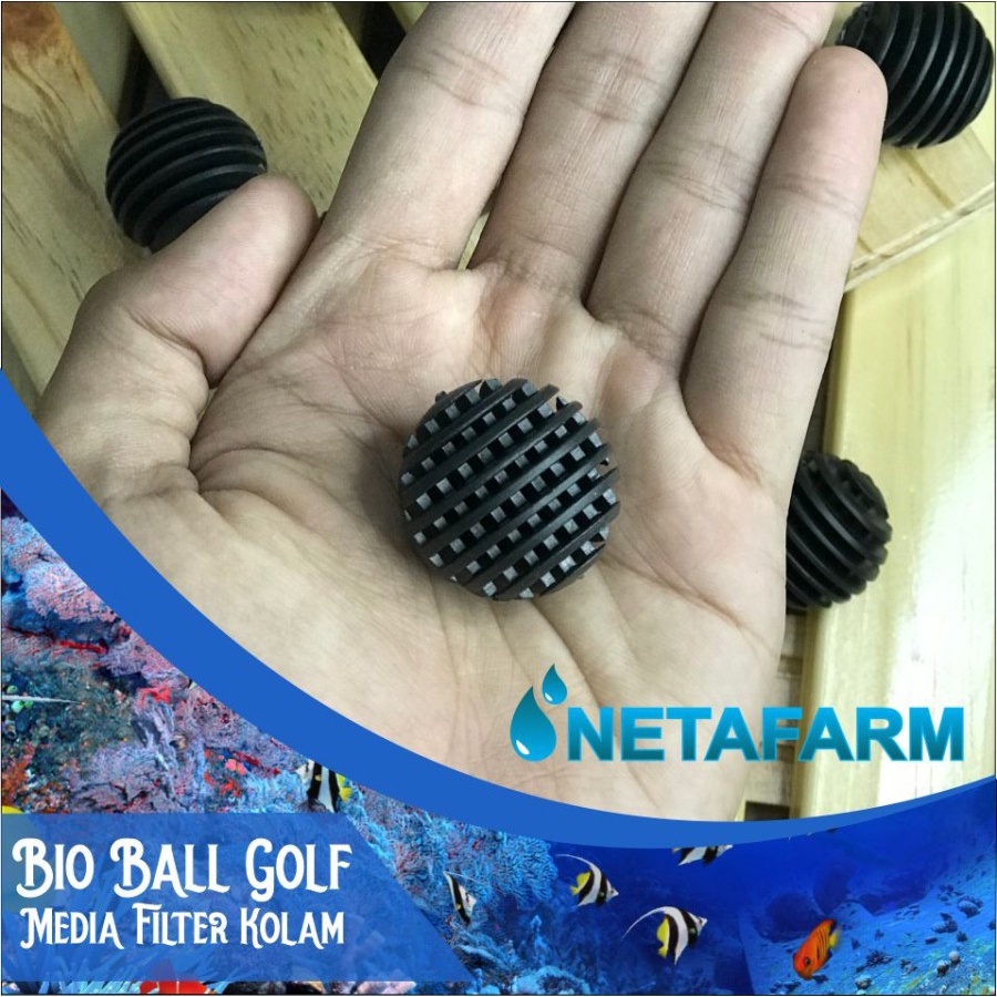 Bioball Bio Ball Golf Bulat Filter Kolam Aquarium Aquascape 1pcs