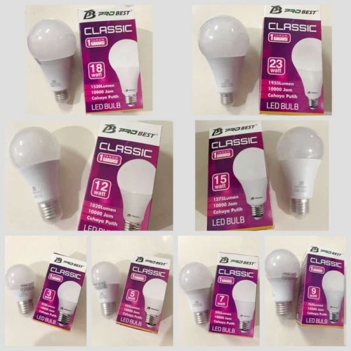 Bola Lampu Bohlam / Bohlam LED ProBest Classic / PRO BEST Classic Lamp