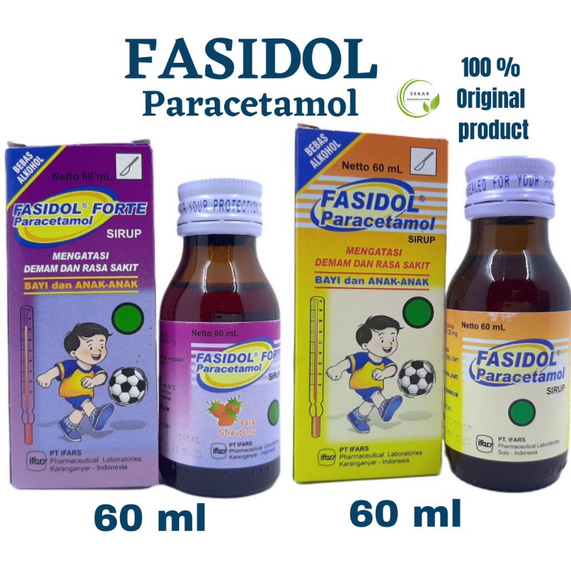 Fasidol Forte Sirup Paracetamol Mengatasi Demam dan Sakit Kepala Bayi dan Anak