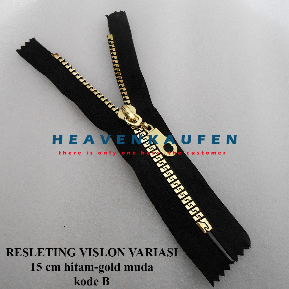 Resleting Zipper 15 cm / 6 inch Vislon Variasi Kode B