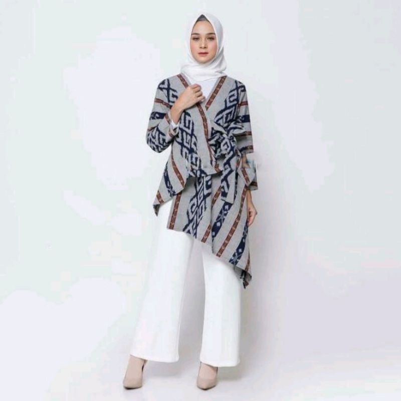 Outer tenun - Outer etnik - baju kantor - baju tenun