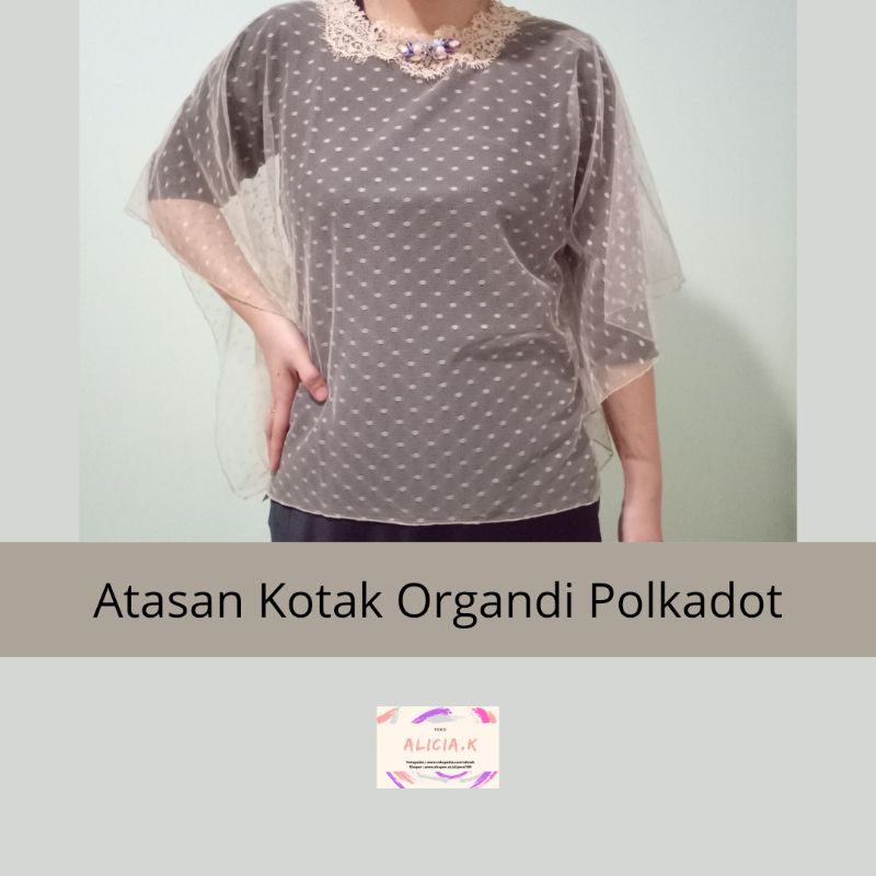 Atasan Tule Polkadot