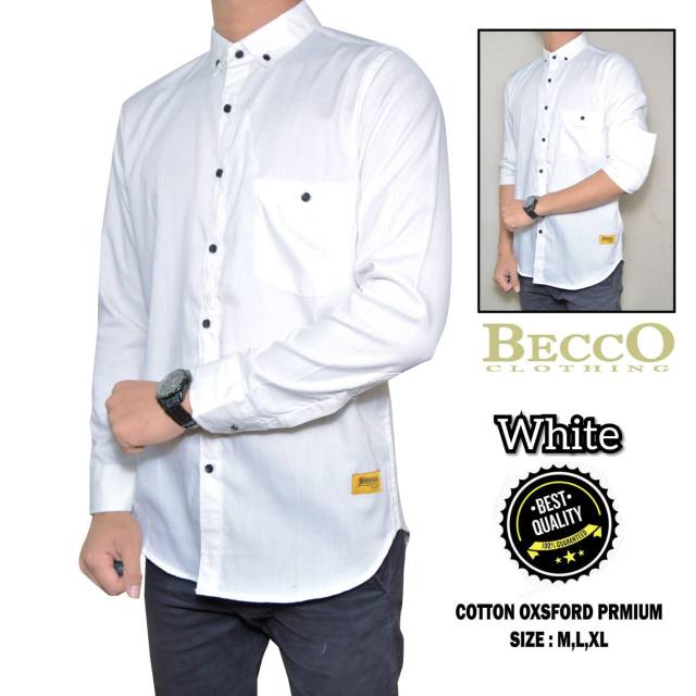 Kemeja polos casual ready stok banyak