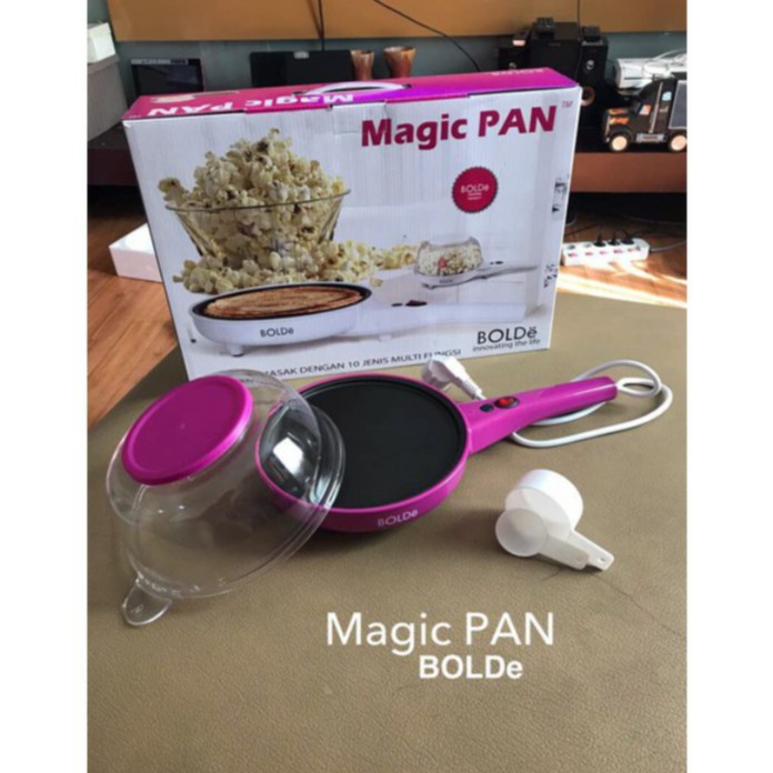 MAGIC PAN BOLDe MULTIPURPOSE ELECTRIC FRY PAN CREPES & POP CORN MAKER WAJAN LISTRIK 1.100g