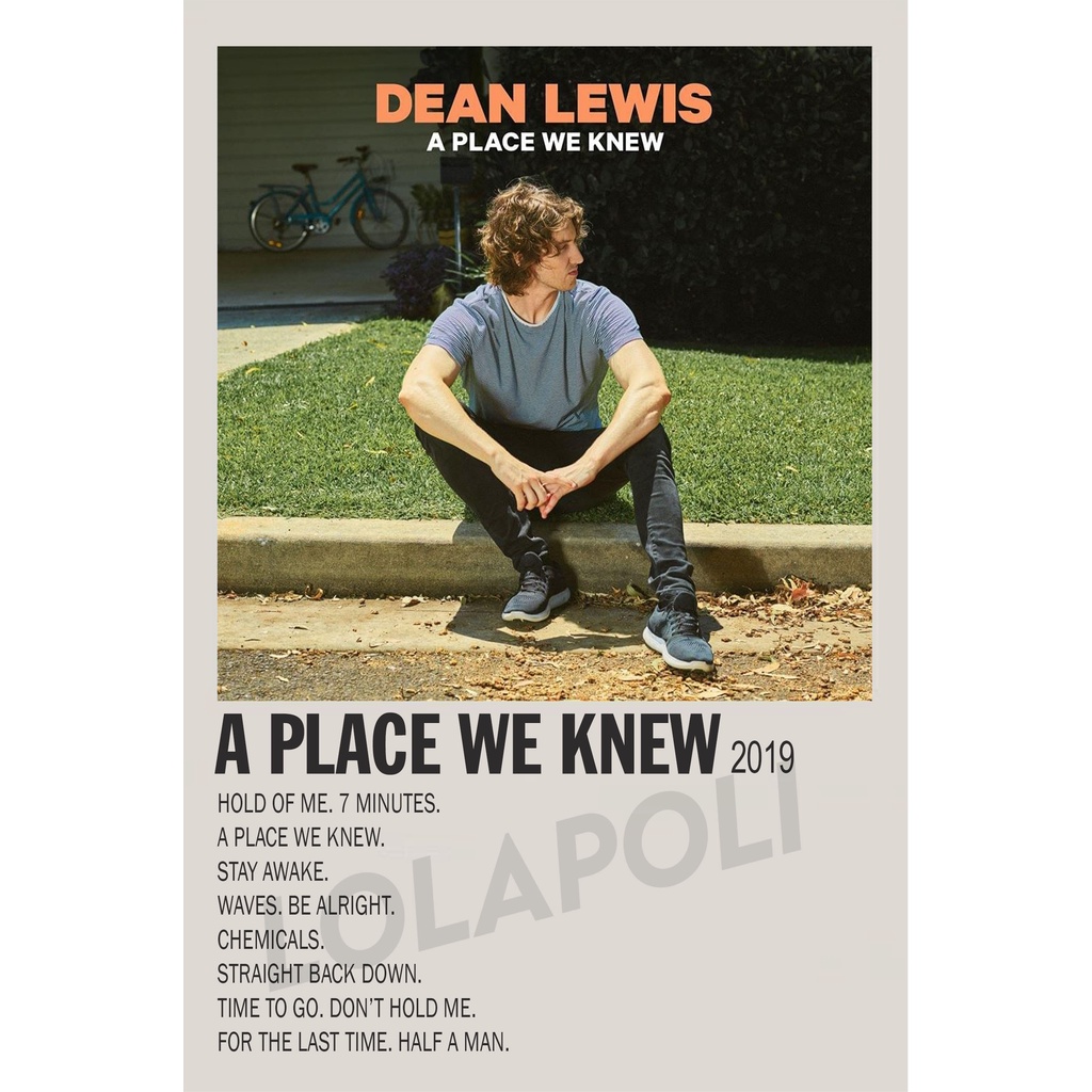 Poster Cover Album A Place We Knew - Dean Lewis