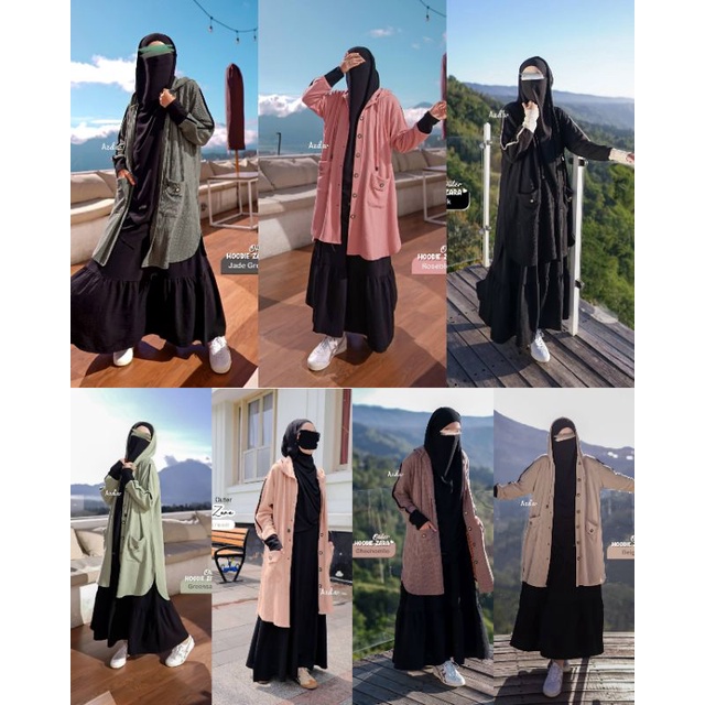 OUTER HOODIE ZARA BY AZDA READY STOK
