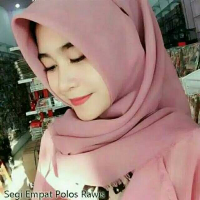 Jilbab saudia rawis motif polos/ hijab motif polis