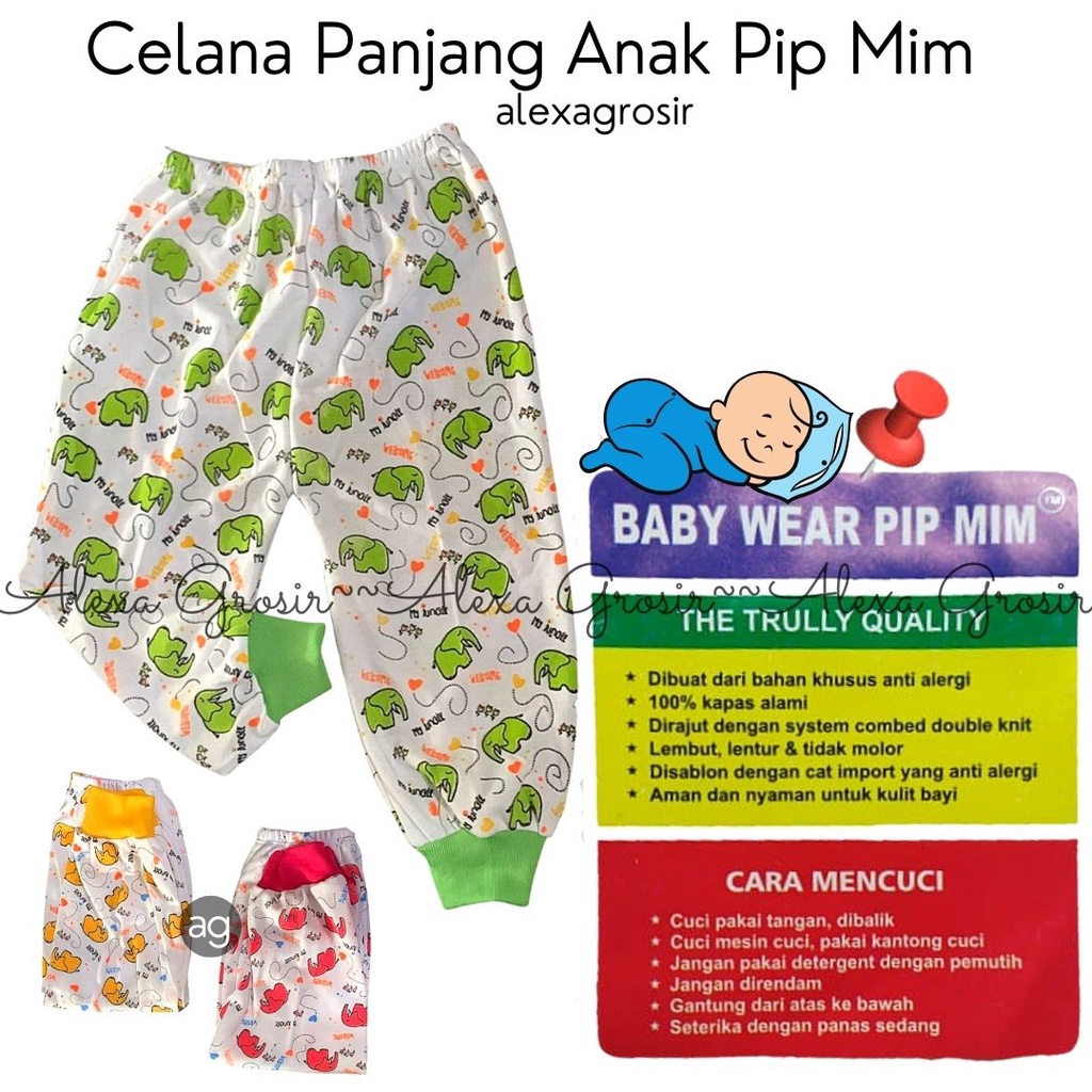 Pip Mim M Uk 6-12 Bulan / Celana Panjang Anak Perempuan Cewek - ALEXA GROSIR