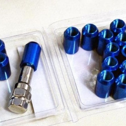 Lugnut 1.5 mm Blue Lug Nut Baut Roda Biru