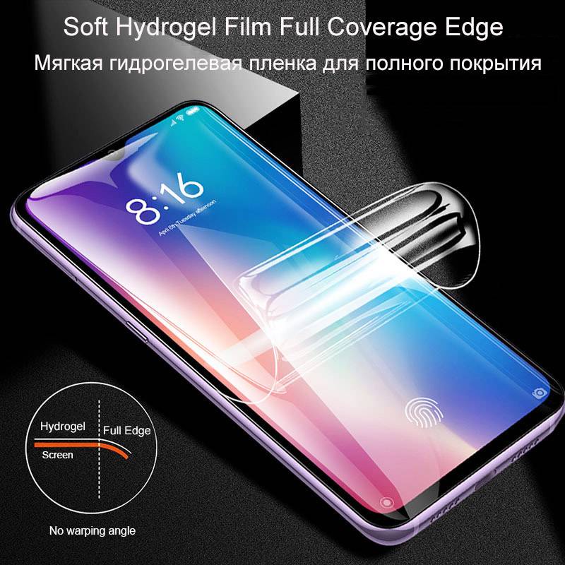 2Pcs Cover Soft Hydrogel Film For Xiaomi Mi 11 Mi 10 Mi 9 9T Pro Mi 8 A3 Screen Protector For Redmi Note 10 9 8 7 K20 K30 Pro 9S