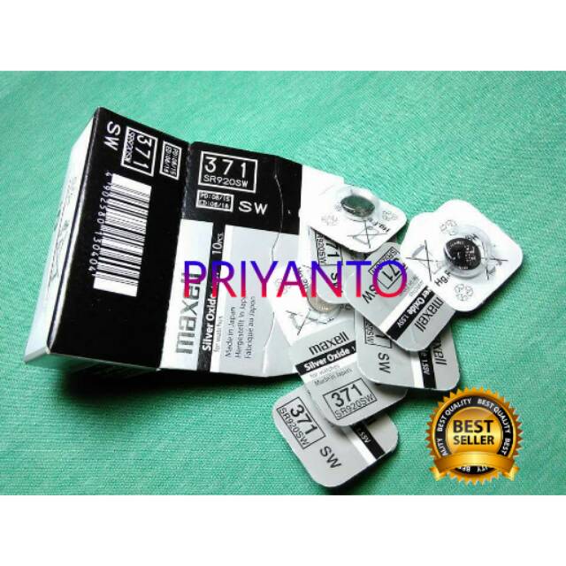 BATRAI JAM TANGAN MEXELL 371/SR920SW ORIGINAL SILVER OXIDE SINGLE PACK