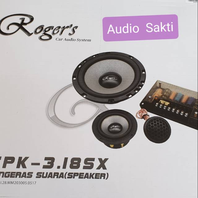 speaket split-component 3 way rogers spk-3.18sx spk 3.18 sx 318 by alpine