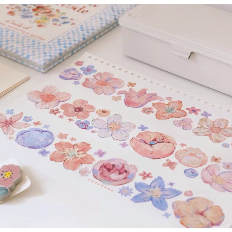 

[Sample] Deer Studio Flower Oil Painting PET Tape (per meter)