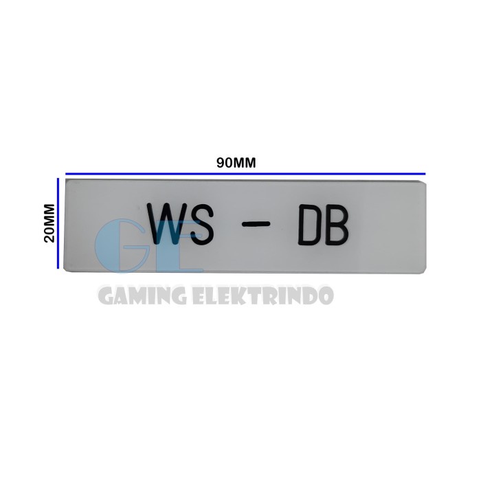 

Cantik Name Plate Panel W100Mm X H15Mm / Name Plate Acrylic Berkualitas