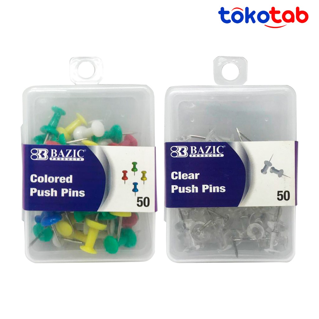 

Tokotab - Push Pin BAZIC 206 207 Colour Clear Transparan