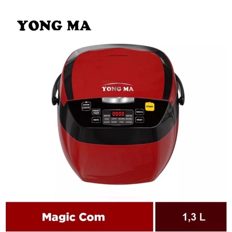 Yong Ma SMC 8045 Mini Digital Rice Cooker 1.3 L Merah