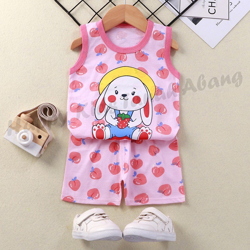 SETELAN SINGLET BAYI PEREMPUAN / SETELAN ANAK PEREMPUAN IMPORT / SINGLET ANAK PEREMPUAN / PAKAIAN BAYI PEREMPUAN / PAKAIAN ANAK PEREMPUAN / SETELAN ANAK PEREMPUAN / STELAN ANAK PEREMPUAN