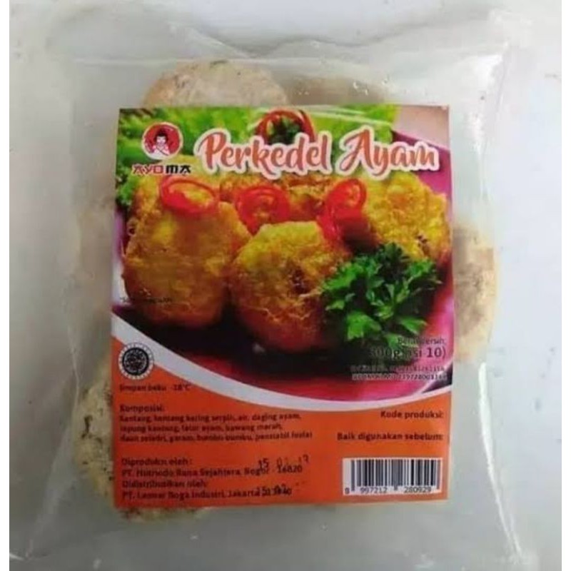 

Ayoma perkedel ayam 300gr (isi 10)